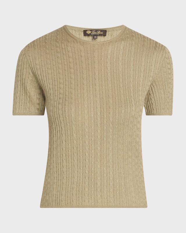 Rimella Cable-Knit Crewneck Sweater